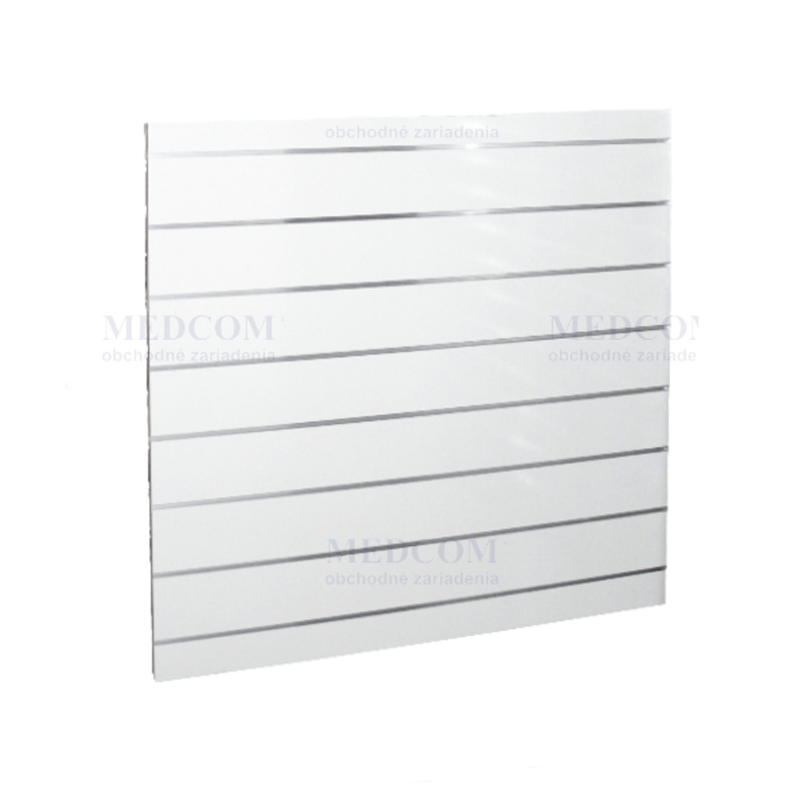 Drážkové panely polovičné ekonomické bez úpravy - Drážkový panel polovičný ekonomický, biely lesklý Š122xV122cm